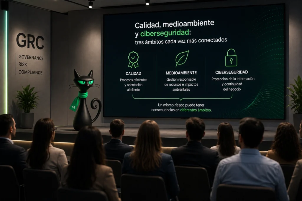 Cibermiau exponiendo sobre GRC